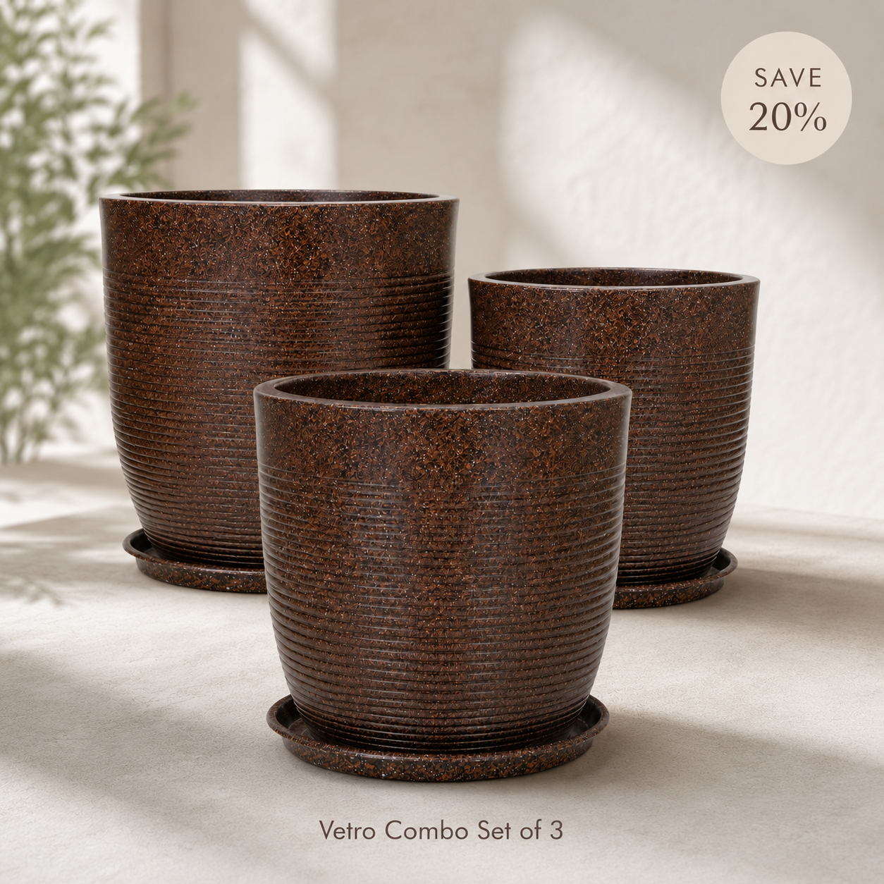 Vetro Planter Combo Set of 3